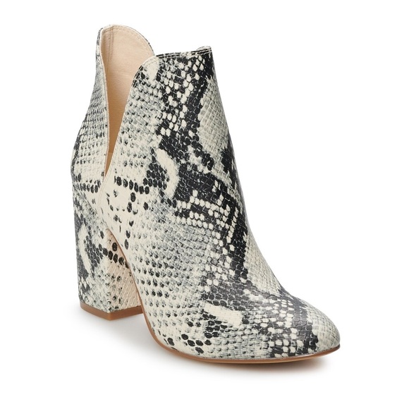 steve madden snakeskin ankle boots
